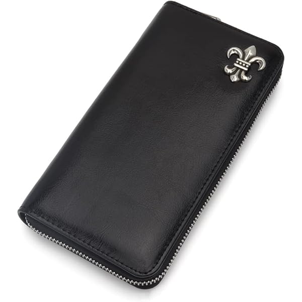 Amazon | [Deep Zone] 長財布 本革 レザー キルティング クロス 十字架